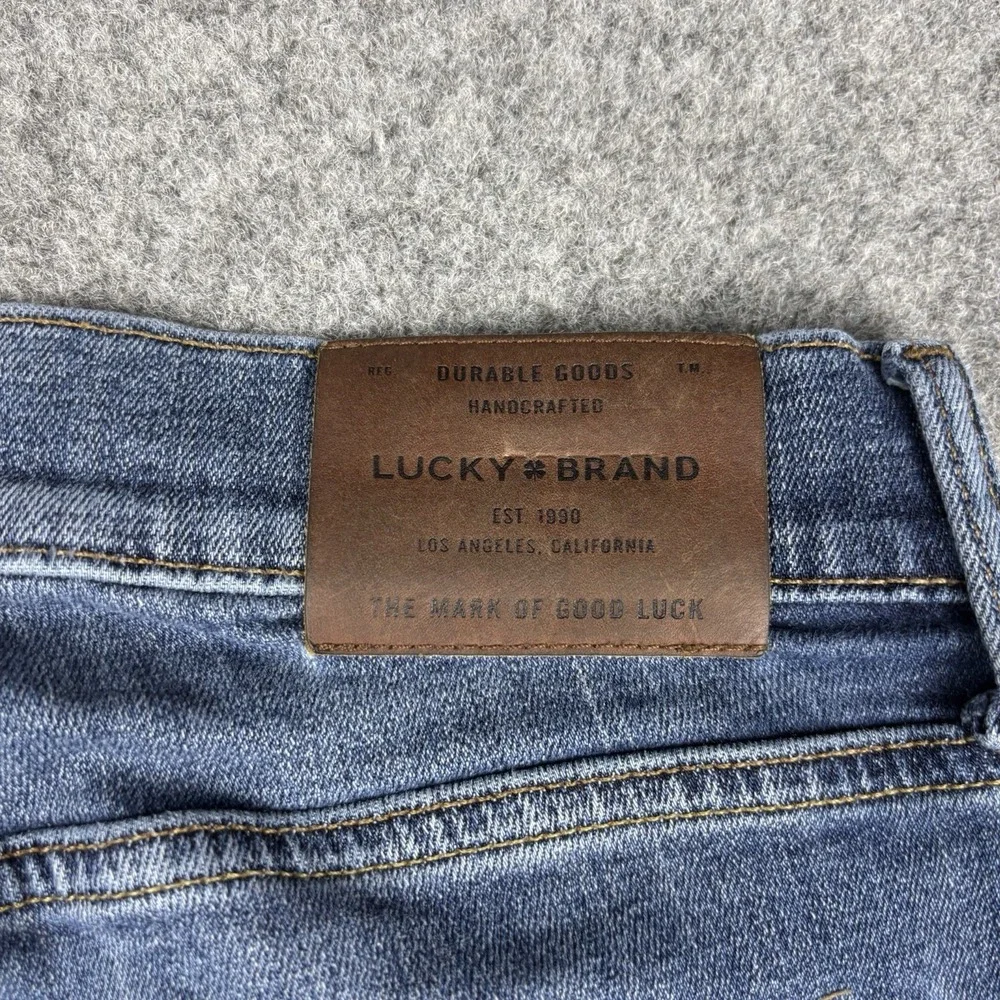 Lucky Brand 110 Skinny Jeans Mens 30x32 Medium Wash Stretch Blue Denim Casual